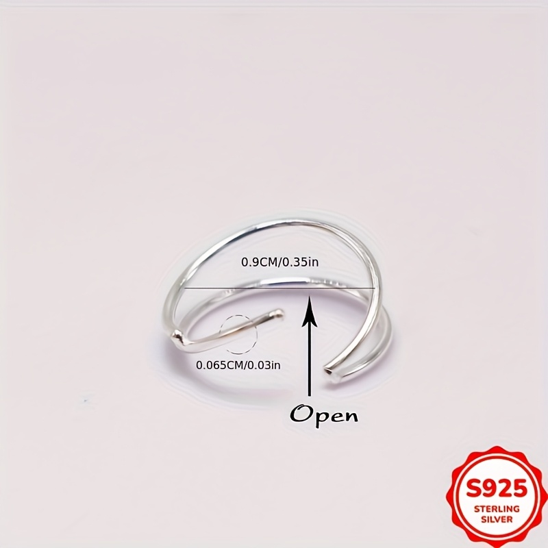 Women's S925 Sterling Silver Double Hoop Nose Ring
